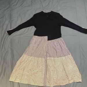 NBYNANCY white and blue women’s dress.